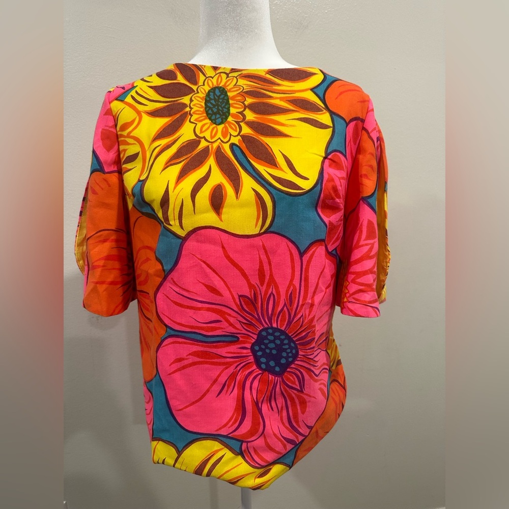 Vintage Joy Stevens California Lined Floral Blouse